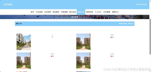 基于SpringBoot+Vue的智慧社区网站系统设计与实现——旅游开发项目策划咨询平台